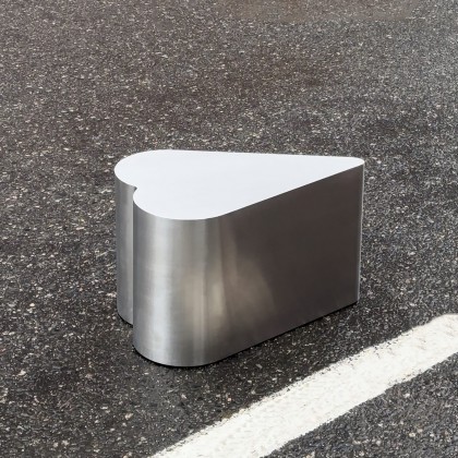 Журнальний столик HEART SST Brashed Stainless Steel Table
